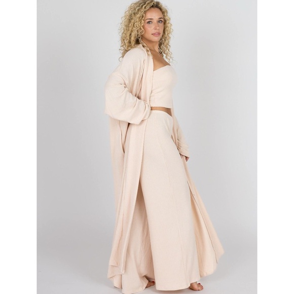 The Foxy Kind Sweaters - The Foxy Kind Yacht Club Duster Cardigan Bellini